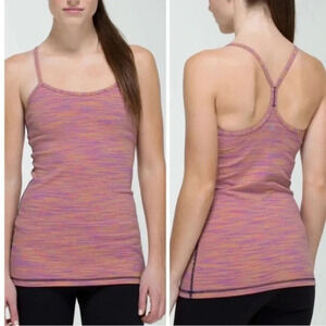 Lululemon power y yoga top pink wee are from space